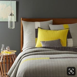 West Elm King Coverlet and Standard Shams